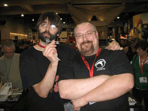 Joe Hill and I and the Ghost Key exclusive at the IDW booth Saturday.
